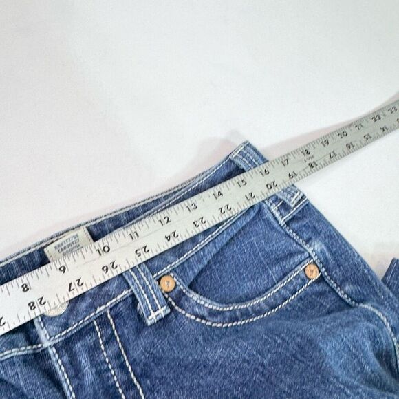 True Religion Billy Jeans Womens 29 Blue Y2k Mid Rise Dark Wash Stretchy Denim - Picture 5 of 9